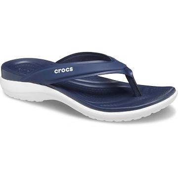 Crocs Capri V Sportos Strandpapucs Női Sötétkék | HU 0203XYUF